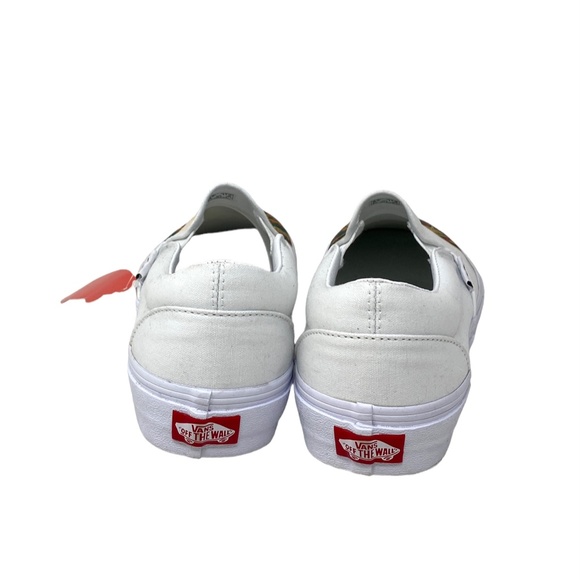 VANS Classic Slip On Shoes Low Top White Women Canvas Sneakers Skate VN000XG8AZQ - Picture 4 of 10